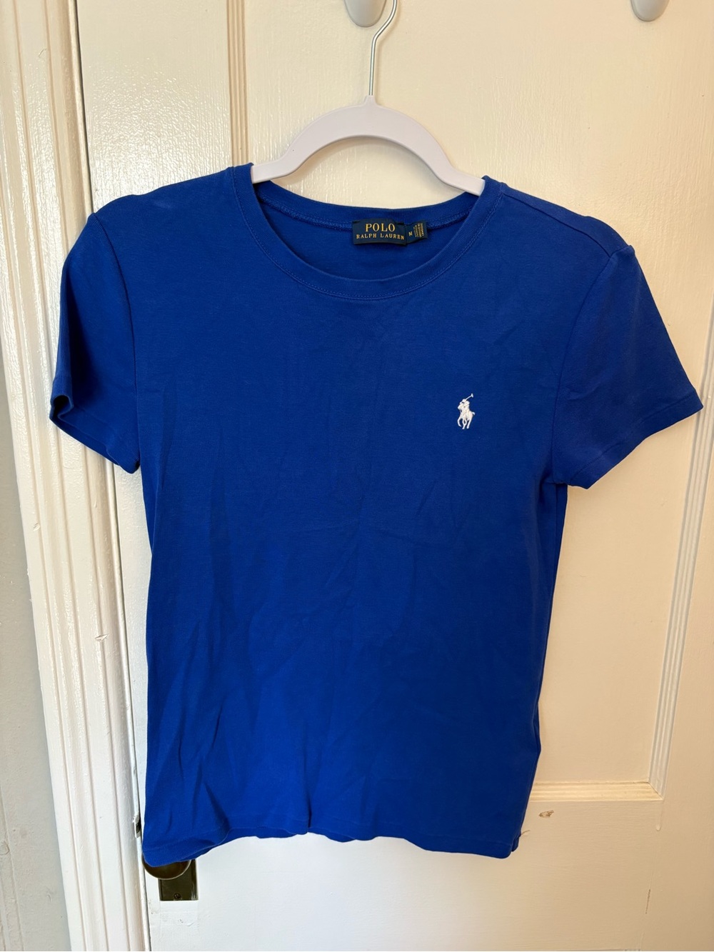 Ralph Lauren Royal Blue Short-Sleeve Crew Neck Tee with White Pony